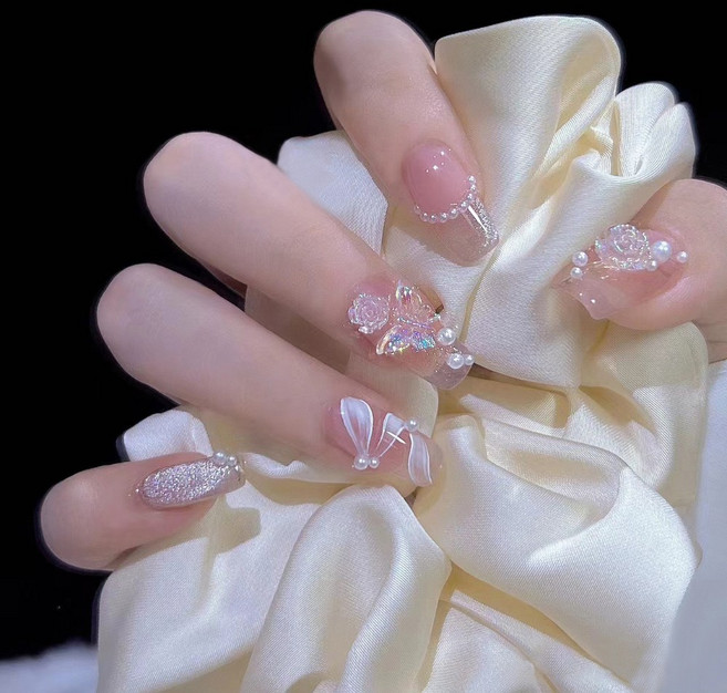 팁스팁스 디데이 웨딩 자석젤 붙이는네일팁 인조손톱 셀프 네일팁 네일, ONE, 1개