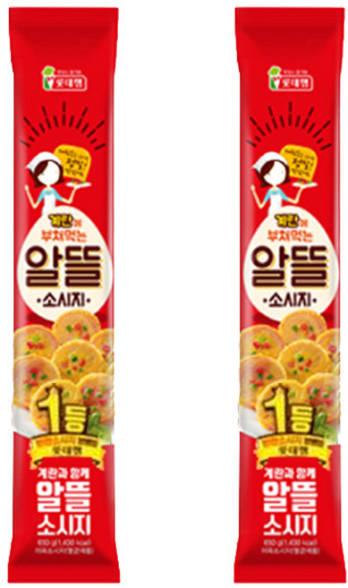 롯데햄 알뜰소시지, 650g, 2개