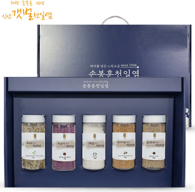 [손봉훈 천일염] 솔트레인보우 실속 5종 선물세트 A, 단품