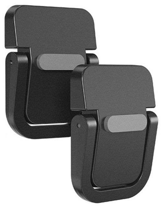 라이퓨 노트북 높이 조절 다리 노트북 다리 알루미늄 Laptop 거치대 랩탑다리, 블랙, 2개