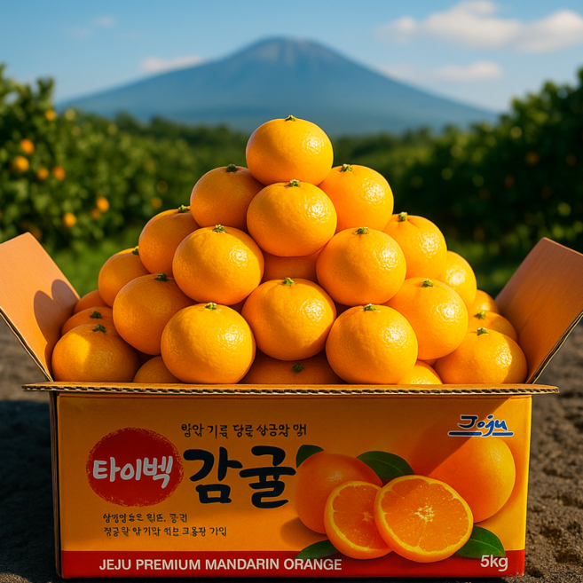 환불보장 15brix 당도선별 명품 타이벡감귤, 1박스, 5kg 로얄과(S-M/강력추천)