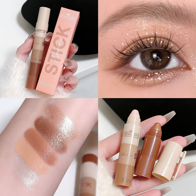 SHILISHAONV 블링블링 아이스틱 컬러링 스틱 아이섀도우 아이크레용 아이섀도 01 02 03 04 5종세트, 1개, 02세트