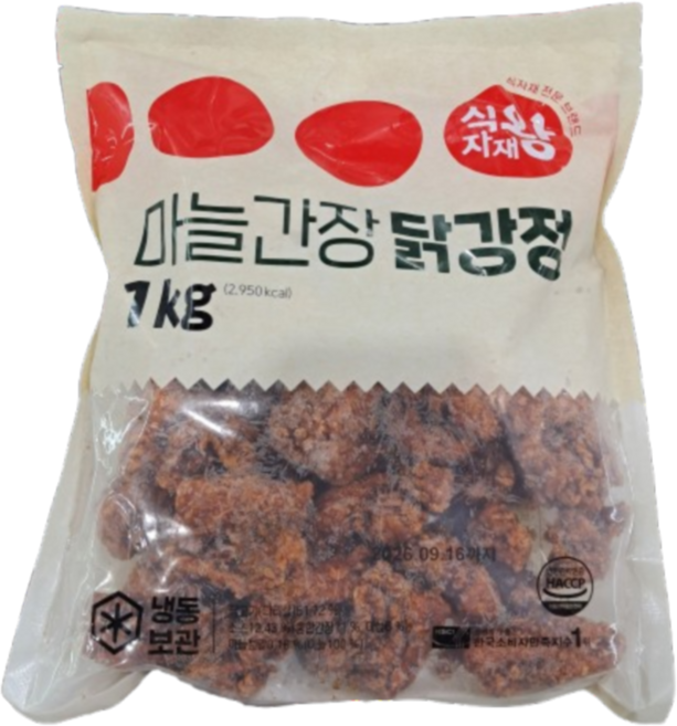 식자재왕 마늘간장 닭강정, 12개, 1kg