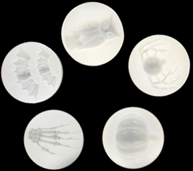 레진몰드 해피할로윈5종 투명 실리콘 몰드 쪼만한마을, 호박