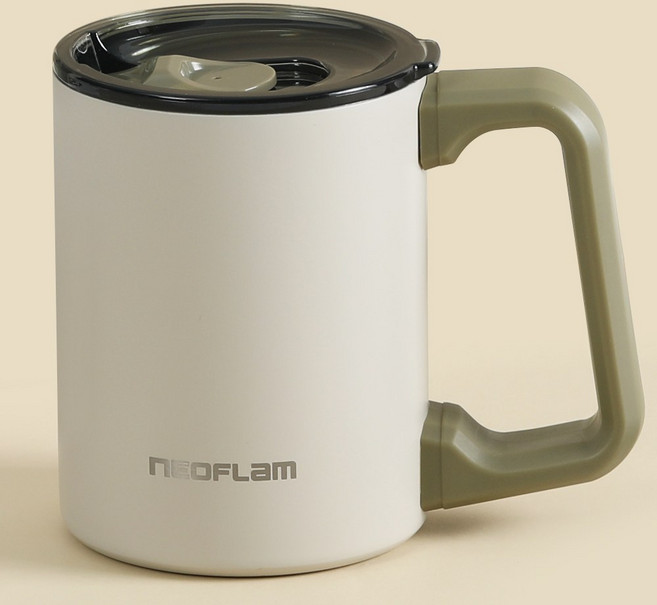 네오플램 스텐 304 보온보냉 텀블러 머그컵 540ml 베이지, 1개