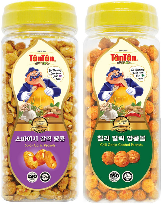 탄탄 스파이시 갈릭 땅콩 260g + 탄탄 칠리 갈릭 땅콩볼 240g
