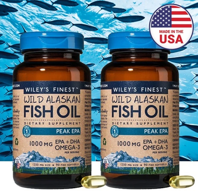윌리스파이니스트 피크EPA 알래스카 알티지 오메가3 12주분, 2개, 90정 - 쿠팡