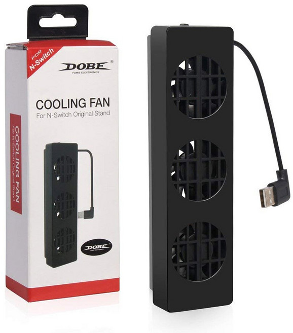 냉각 팬 팬이있는 스탠드 게임 콘솔 도크 쿨러, Black, 01 Black, 1개