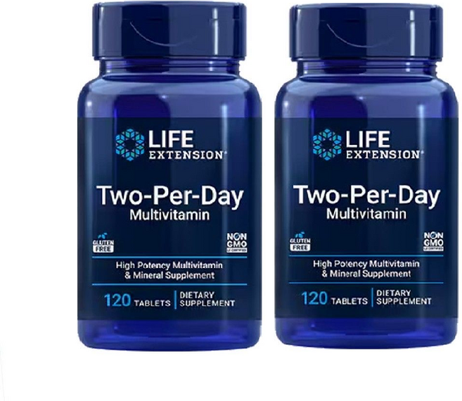 라이프익스텐션 투퍼데이 V2 멀티비타민 타블렛 120정 2개