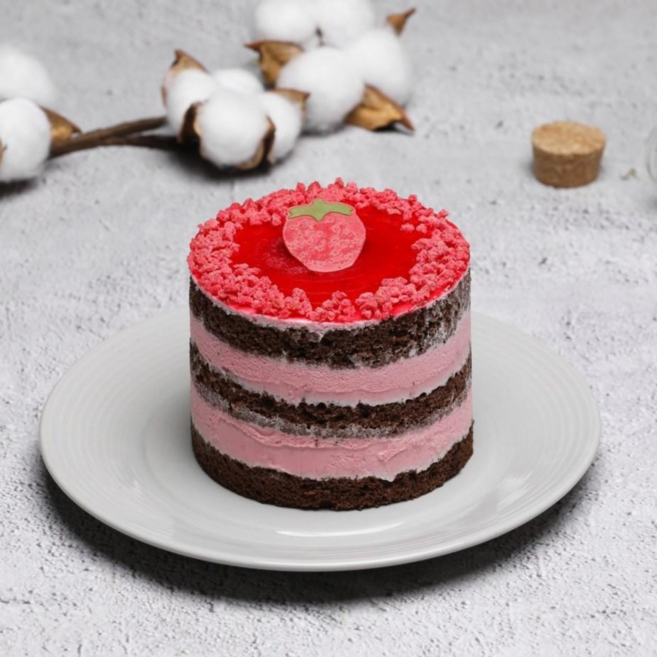 미니케이크 산딸기무스 (쁘띠케이크 개별포장 손님용 답례품 선물용 조각케익 치즈 티라미수 초코 말차 레드벨벳 산딸기), 1개, 184g