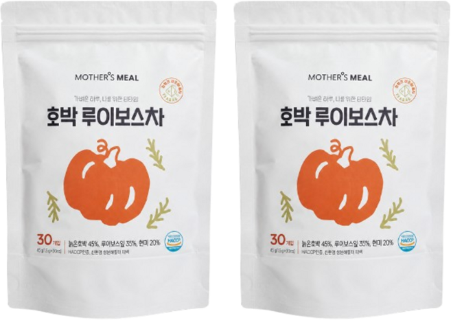 마더스밀 임산부 호박 루이보스차 (1.5gx30ea) 2개, 1.5g, 30개입