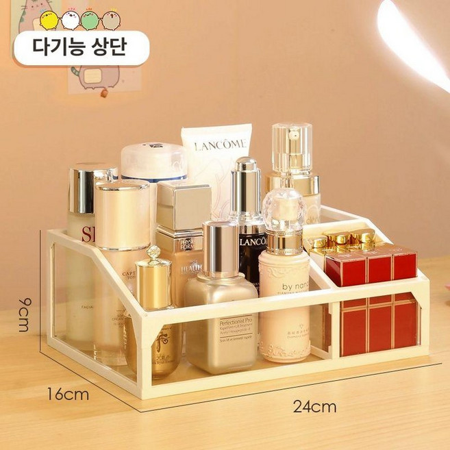 마스크팩 보관함 화장품 서랍 아크릴 정리대, 단품 다기능 상단