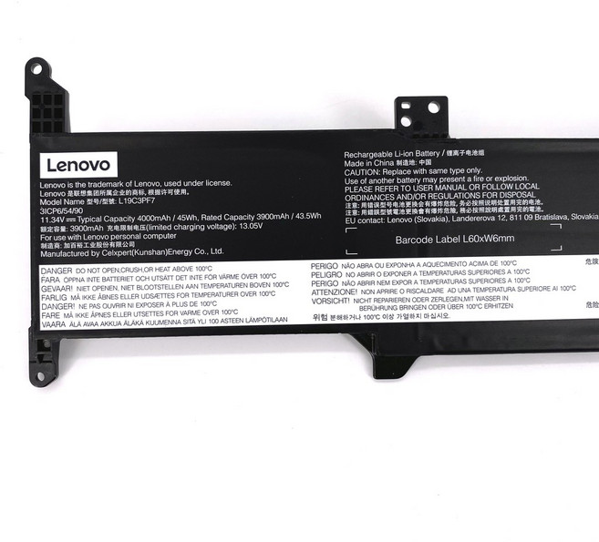 Lenovo L19C3PF7 筆記型電腦電池, 1個, 加購變壓器(非電池+變壓器)