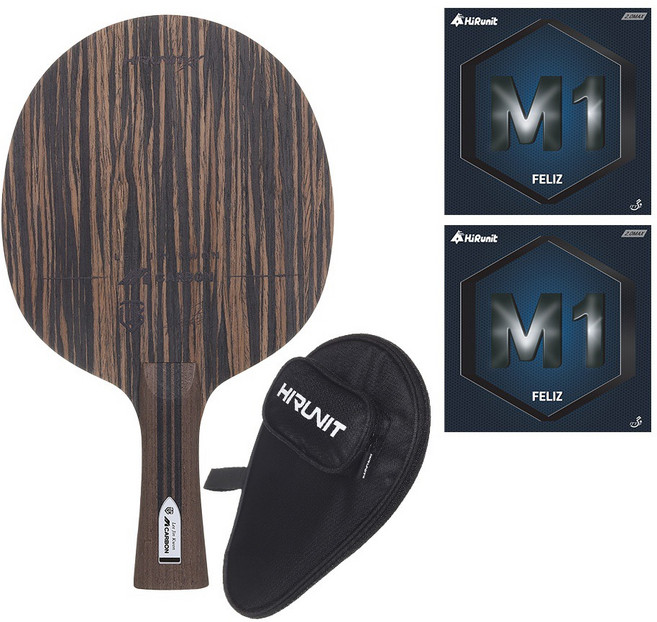 하이러닛 이진권 M카본 + 펠리즈M1 2장 + 블랙 케이스 러버부착 (플레어), 1세트, 하이러닛 이진권 M카본 펠리즈M1 러버부착