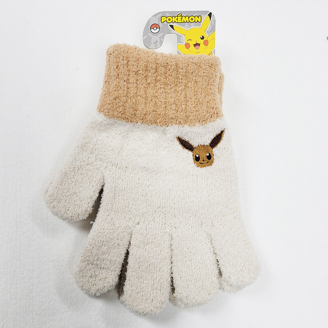 포켓몬 피카츄 자수니트장갑 아동 캐릭터장갑 겨울장갑