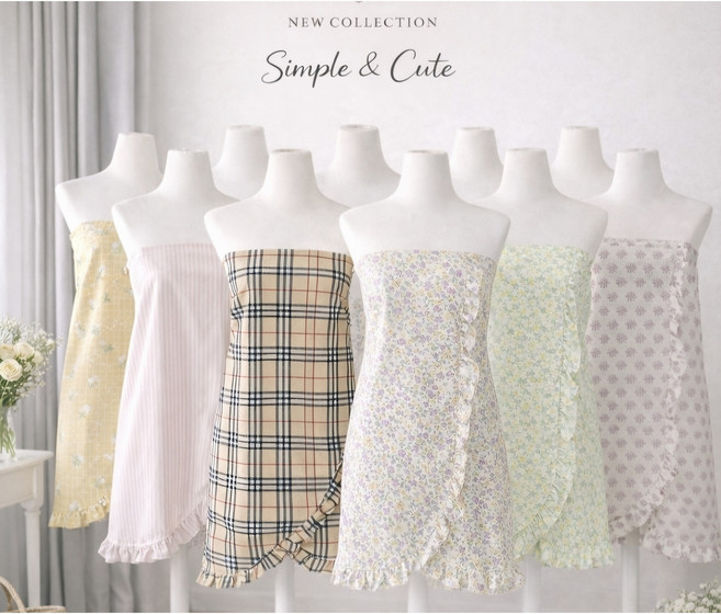 14종 국내 자체 제작 다양한 디자인의 목욕탕 가운 방수 사우나 가운 샤워가운 사우나스커트 목욕탕가운 방수스커트 사우나치마 [꼼지락스토어]