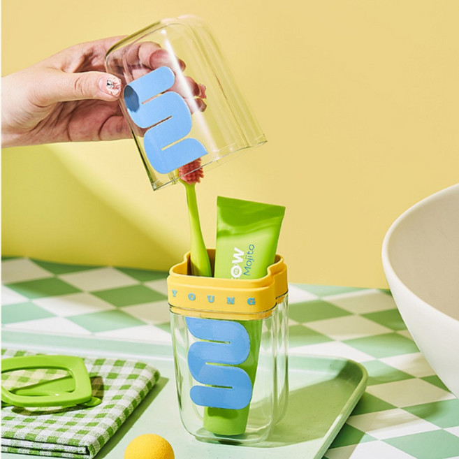 아임봄 26년 휴대용 칫솔통 칫솔케이스 칫솔꽂이, 1개, 블루