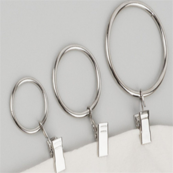 이음잇 실버 커튼 집게 10P 커튼집게링35mm, 4 x 50mm
