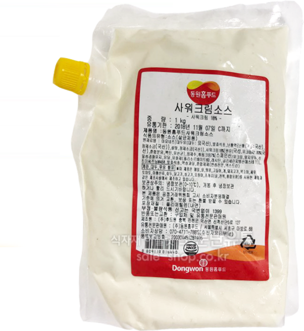 태원 냉장 사워크림소스 1kg, 1개