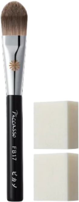 피카소 윤기창조 FB17 파운데이션 브러쉬 기획(+스펀지 2P), 1개