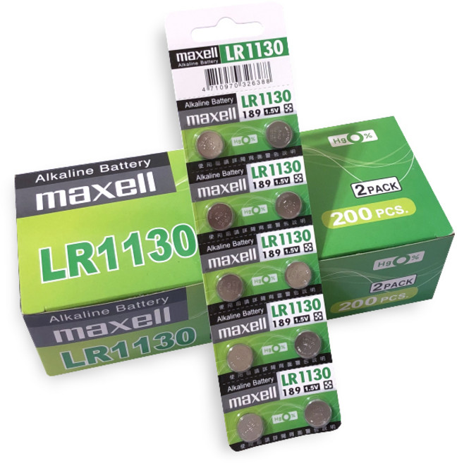 maxell 公司貨 LR1130 鈕扣型鹼錳電池 1.5V 10入裝, 1個, 10個裝