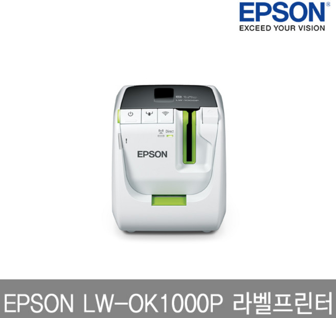 엡손 OK1000P 라벨프린터 12mm 라벨테이프 증정, 1개, OK1000P,사은품 ST12KW(투명용지 검정글자)