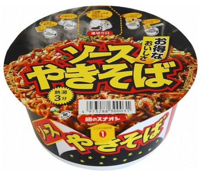 스나오시 컵 소스야끼소바 86g×12개, ソースやきそば, 1개