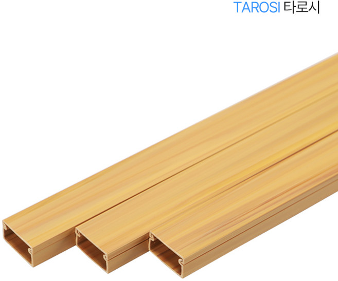 타로시 전선몰딩 쫄대 전선가리개 선정리 몰드 1M, 사각 몰드 3호, 1개, 우드