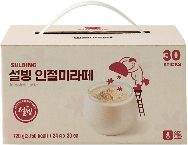 설빙 인절미라떼, 1개, 30개입, 24g