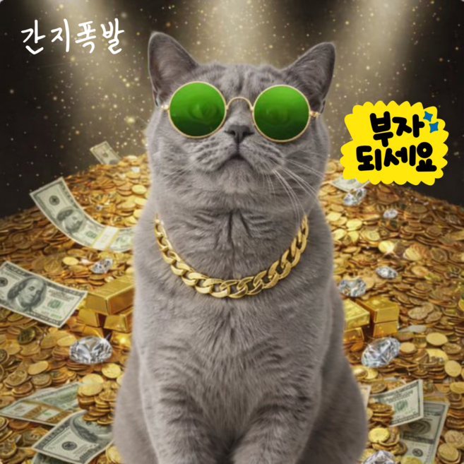 강아지 고양이 변색 없는 UV 도금 금목걸이 3color, 1개, 로즈골드