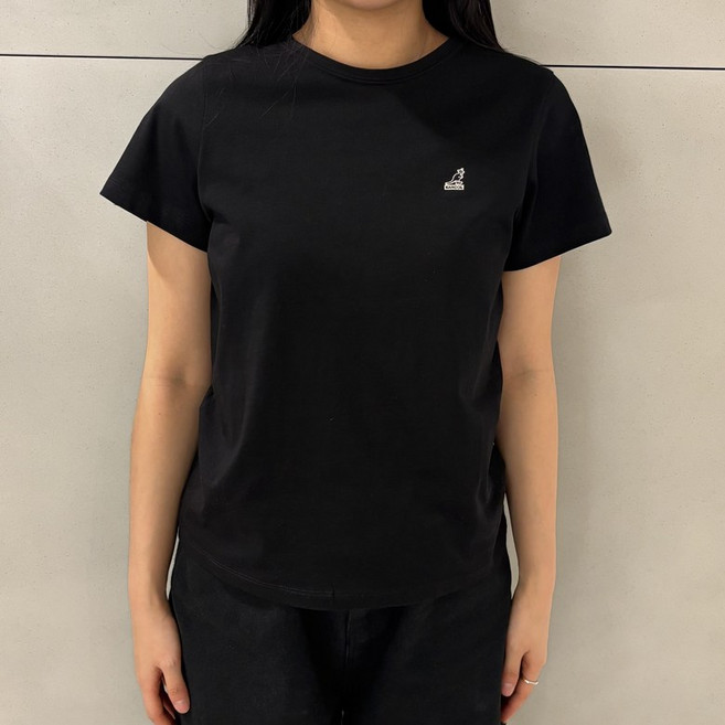 [국내정식매장] 캉골 반팔 티셔츠 Kangol 우먼스 컴피 2846 블랙