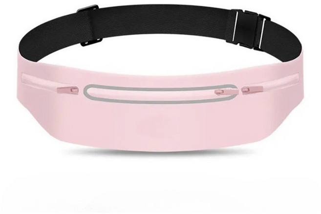 요요기프트 스포츠 초경량 벨트 가방, 1개, 핑크