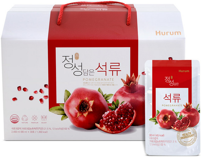 휴럼 정성담은석류즙, 2.4L