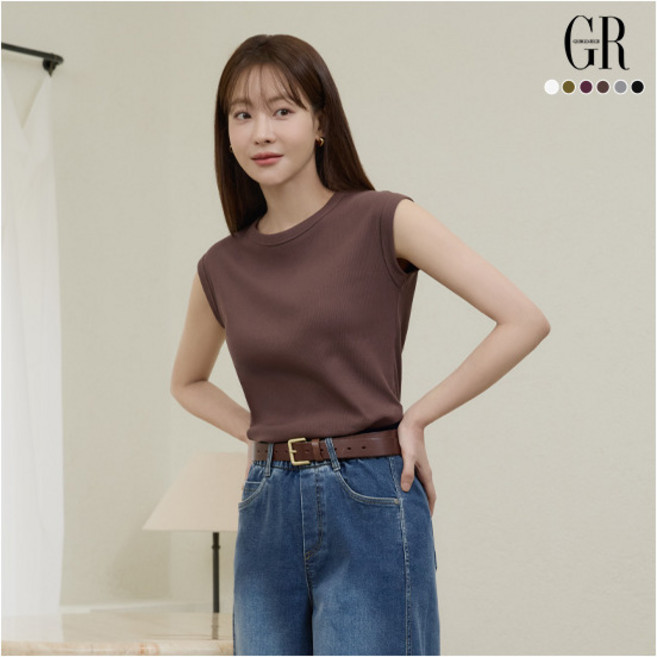 [조르쥬 레쉬] (26SS) 꼼드코튼 블렌딩 캡슬리브 탑 6종