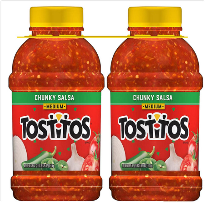 Tostitos Chunky Salsa 토스티토스 청키 살사 미디움 소스, 2개, 1.1kg