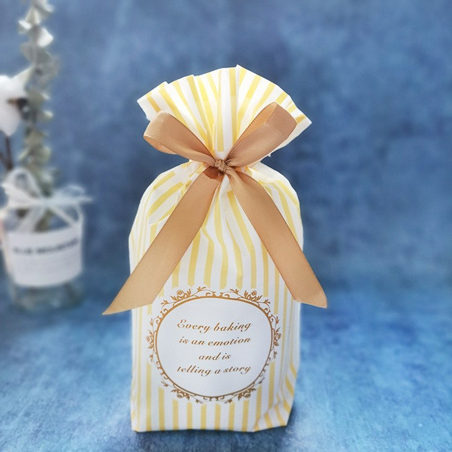 땡쓰몰 할로윈 포장용품, 1매, 01.리본선물봉투/04.골드스트라이프