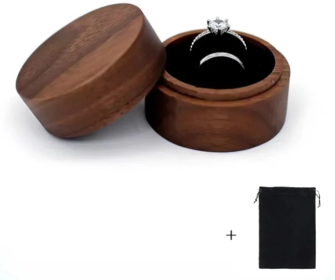 쿠쿠스토어 사자 정의 로고 Walunt 반지 상자 조각 결혼식 제안 약혼 라운드 이름 및 날짜, 01 Logo(send to seller), 09 A-2-Black