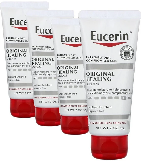 유세린 오리지널 힐링 크림 극건성 무향, 57g, 4개 - 쿠팡