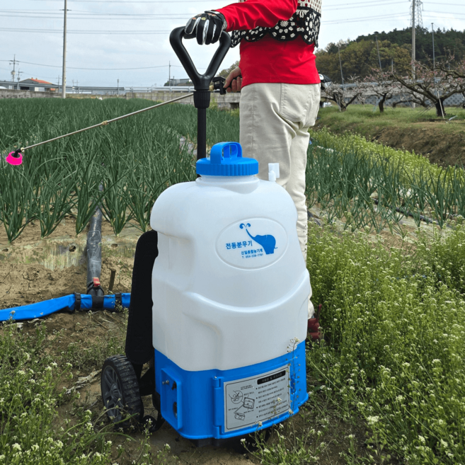 신일종합농기계 이동식 농약분무기 밀차형 충전식 전동 분무기 자동 20리터, 혼합, 1개