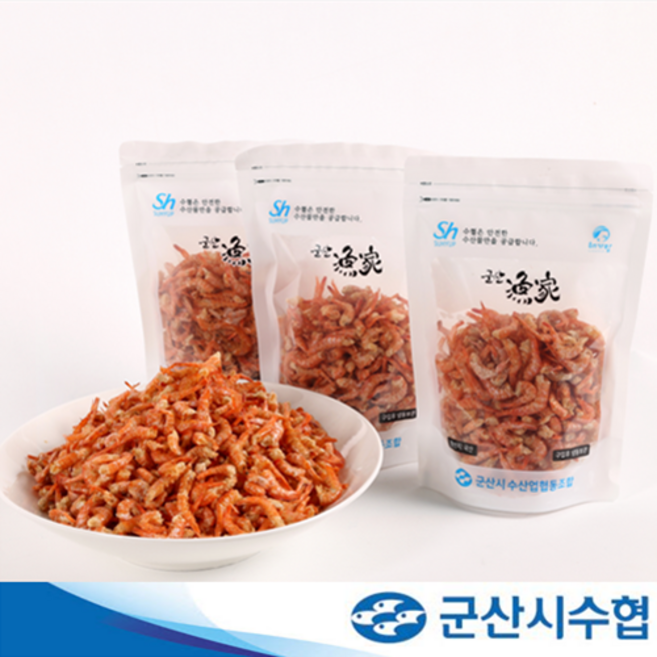 [군산시수협] 국내산 마른꽃새우 100g, 꽃새우100g(두절), 1개