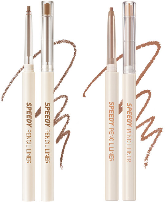 [1+1] 페리페라 스피디 펜슬 라이너, 단품, 2개, 003 밀크티브라운, 006 N트임진저