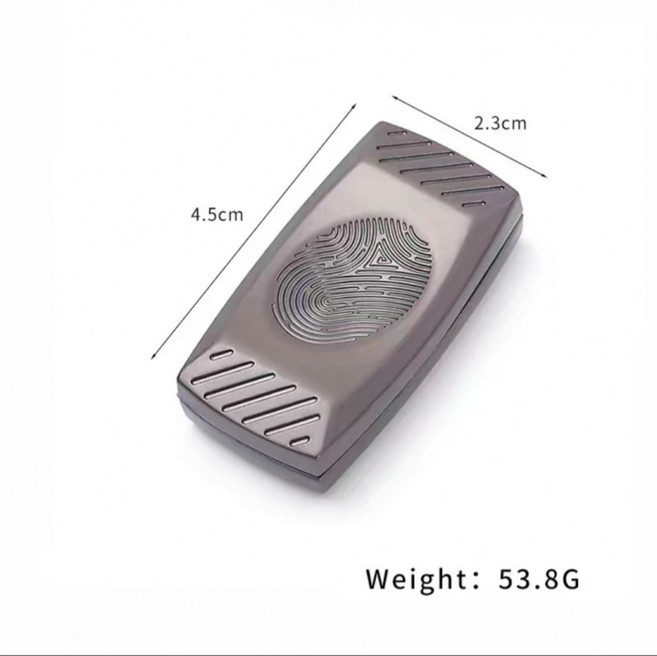 슬라이더 피젯토이 포커 게임 셔플 카드, 1개, 지문 푸시카드 2단계 블랙 지퍼백