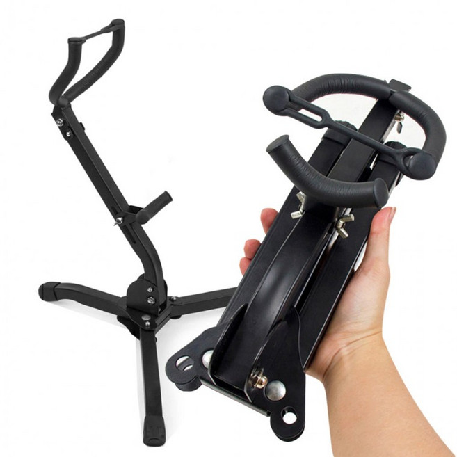 알토 테너 색소폰 악기 거치대 접이식 스탠드, 1개