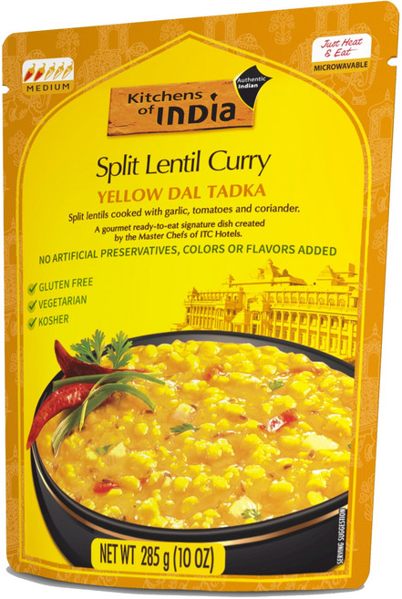 Kitchens Of India Ready To Eat Ye Kitchens Of India Ready To Eat Yellow Dal Tadka 분할 렌즈콩 카레 10온스 상, 1개