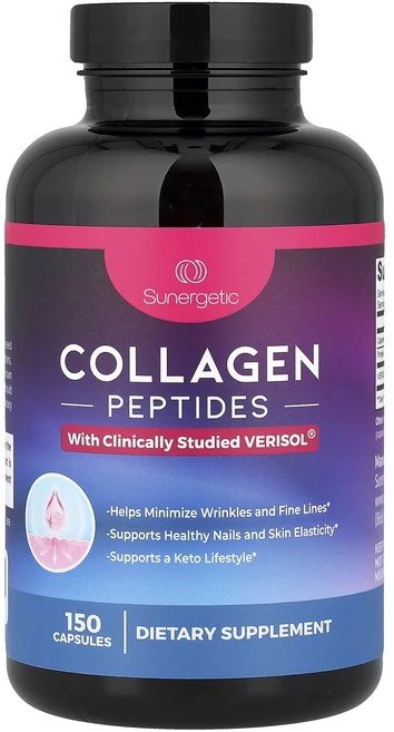 새해 첫좋은선물 Sunergetic 콜라겐 펩타이드 캡슐 150정(캡슐 1정당 500mg) 제대로 할인합니다, Sunergetic콜라겐펩타이드캡슐150정캡슐1정당50, 1개 - 쿠팡
