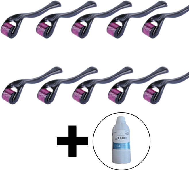 mts 더마롤러 일반형 0.20mm, [ MTS + 에탄올 ] 세트, 10개