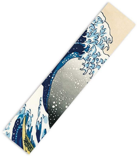 Jonscart 118.4 x 25.4cm(47 10인치) 스포츠 아웃도어 전기 스케이트보드 롱보드 댄싱 보드 올드 스쿨 방수 그립 테이프 시트 스티커 데크 사포 (바다 406, 바다 물결
