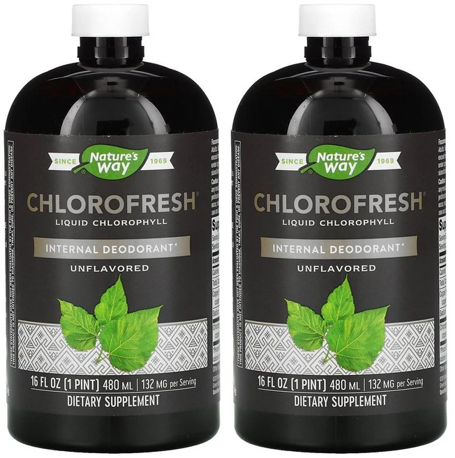 무향무맛 네이처스웨이 클로로프레쉬 액상 엽록소 녹색채소 슈퍼푸드, 2개, 480ml - 쿠팡