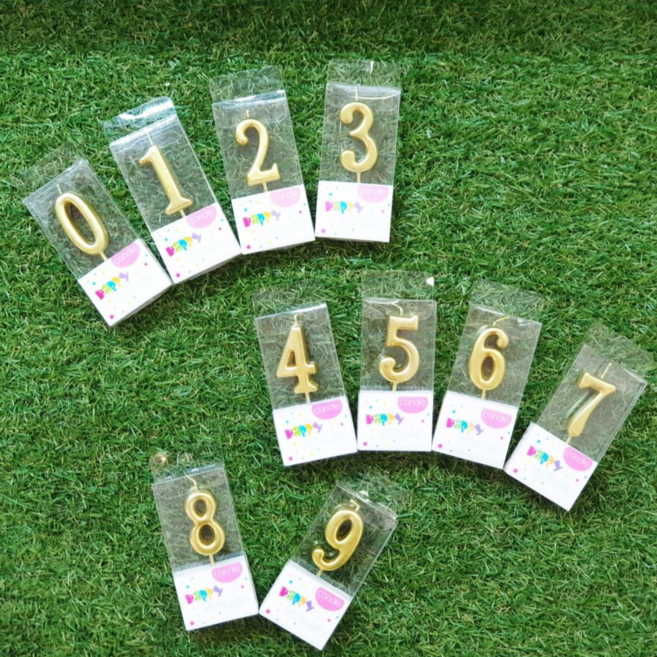 도기머기생일초, 숫자초 5, 1개, 8ml, 무향