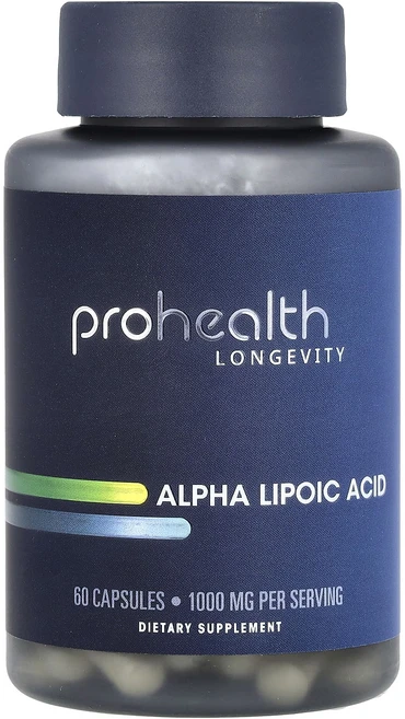 새해 첫좋은선물 ProHealth Longevity 알파리포산 캡슐 60정(캡슐 1정당 500mg) 제대로 할인합니다, ProHealthLongevity알파리포산캡슐60정캡슐, 1개 - 쿠팡